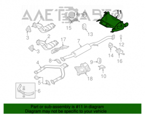 Silentiozitatea partea din spate cu teava pentru Infiniti FX35 03-08