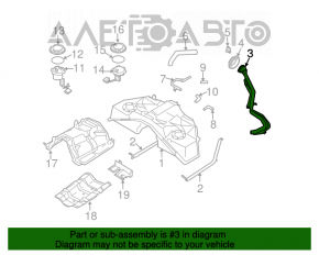 Gâtul de umplere a rezervorului de combustibil Infiniti FX35 FX45 03-08