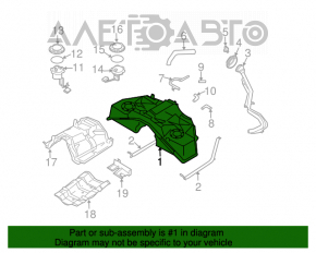 Топливный бак Infiniti FX35 FX45 03-08