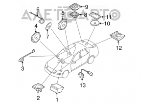 Динамик торпедный BOSE Infiniti FX35 FX45 03-08