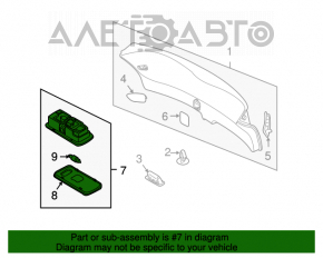 Плафон освещения багажник правый Infiniti FX35 FX45 03-08