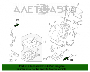 Controlul scaunului șoferului Infiniti FX35 FX45 03-08