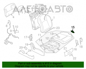 Controlul scaunului pasagerului Infiniti FX35 FX45 03-08