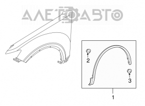 Capacul arcului din față dreapta Infiniti FX35 FX45 03-08