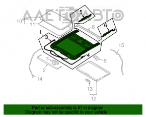 Mecanismul cadrului de deschidere a portbagajului pentru Infiniti FX35 FX45 03-08