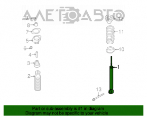 Amortizor spate dreapta Infiniti FX35 FX45 03-08