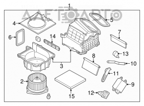 Motorul ventilatorului de încălzire pentru Infiniti FX35 FX45 03-08