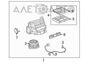 Motorul ventilatorului de încălzire pentru Lexus RX300 98-03