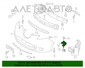 Capacul de ceață stânga Nissan Leaf 11-17