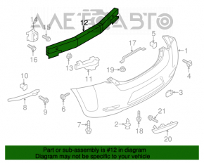 Amplificatorul pentru bara spate Nissan Leaf 13-17