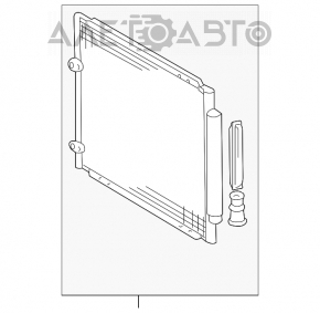 Радиатор кондиционера конденсер Toyota Sienna 04-10