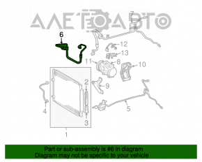 Tubul de aer condiționat de fier/cauciuc pentru Toyota Sienna 04-10.