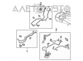 Tuburile de aer condiționat pentru interiorul mașinii Toyota Sienna 04-10.