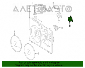 Мотор вентилятора охлаждения правый Toyota Sienna 04-10