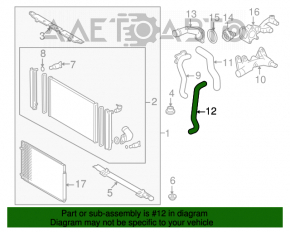 Racordul de răcire superior Toyota Sienna 04-10