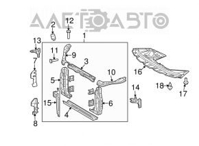 Защита двигателя передняя Toyota Sienna 04-10