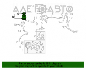 Rezervorul de direcție asistată Toyota Sienna 04-10