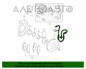 Senzor ABS dreapta fata Toyota Sienna 04-10