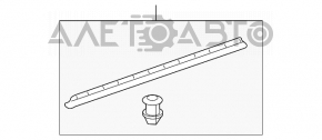 Накладка двери нижняя резина задняя левая Mercedes W164 ML 06-11