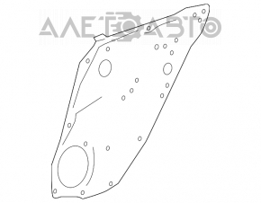 Geam electric cu mecanism pentru panoul din spate, stânga, Mercedes W164 ML.