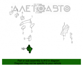 Петля двери нижняя передняя правая Mercedes W164 ML