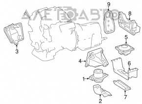 Suport motor stânga Mercedes W164 ML V6