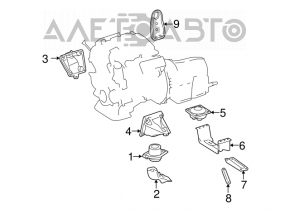 Suport motor dreapta Mercedes W164 ML V6