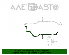 Tubulatura radiatorului transmisiei automate stânga Mercedes W164 ML 350