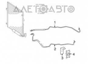 Tubulatura radiatorului transmisiei automate stânga Mercedes W164 ML 350