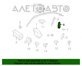 Airbagul pentru scaunul din față stânga Mercedes W164 ML X164 GL W251 R