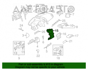 Карман передней панели Mercedes W164 ML