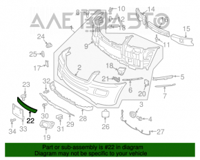 Grila inferioară a bara față Mercedes W164 ML