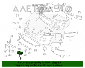 Cadru grilă stânga pentru faruri de ceață Mercedes W164 ML