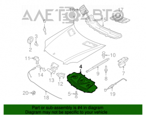 Изоляция капота Mercedes W164 ML