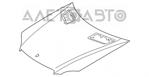 Капот голый Mercedes W164 ML белый