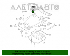 Grila capac motor dreapta Mercedes W164 ML