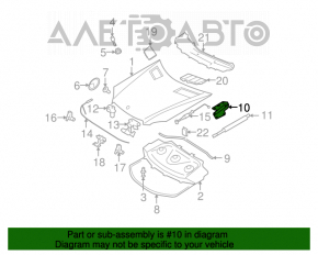 Bucla capotei dreapta Mercedes W164 ML