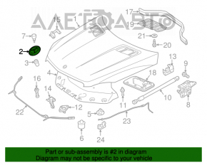 Emblema capotei Mercedes W164 ML