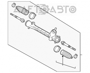 Рейка рулевая Toyota Prius 30 10-15