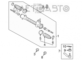 Capat directie dreapta Toyota Prius 30 10-15 nou original OEM