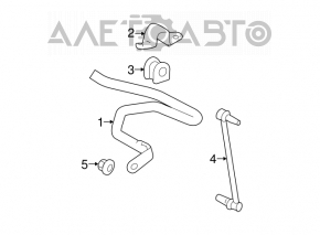 Stabilizatorul frontal Toyota Prius 30 10-15 25,5 mm