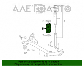 Arc spate stanga Toyota Prius 30 10-13 duritate rosu. trandafiri