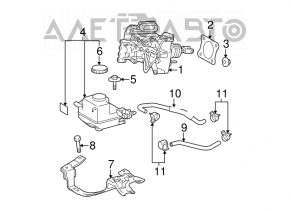 Бачок ГТЦ Toyota Prius V 12-17 с крышкой, откусан провод