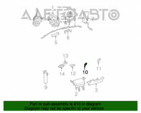 Senzor airbag stâlp central dreapta Toyota Prius V 12-17