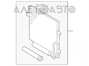 Radiatorul condensatorului de aer condiționat Mercedes W211 nou aftermarket AVA