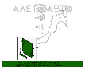 Radiatorul condensatorului de aer condiționat Mercedes W211