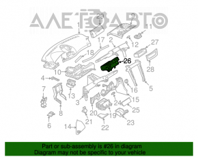 Panoul de control al încălzirii, ușilor și avariei pentru Mercedes W211