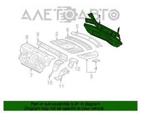 Panoul din spate al Mercedes W211, argintiu pe caroserie.