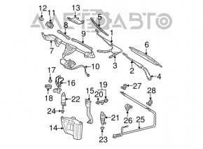 Motor spalator faruri Mercedes W211 nou original OEM