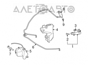 Форсунка омывателя фары правая Mercedes W211